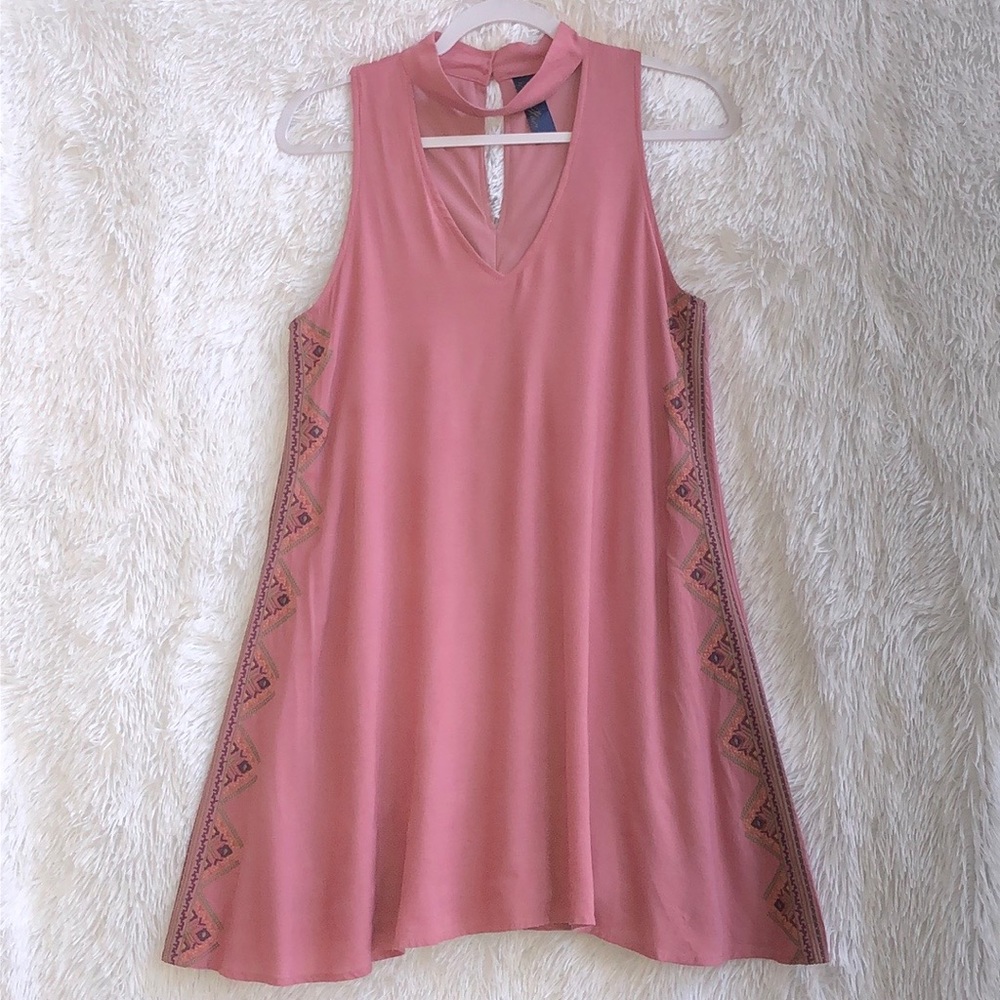 Anthro Blue Rain Mauve Sleeveless Dress